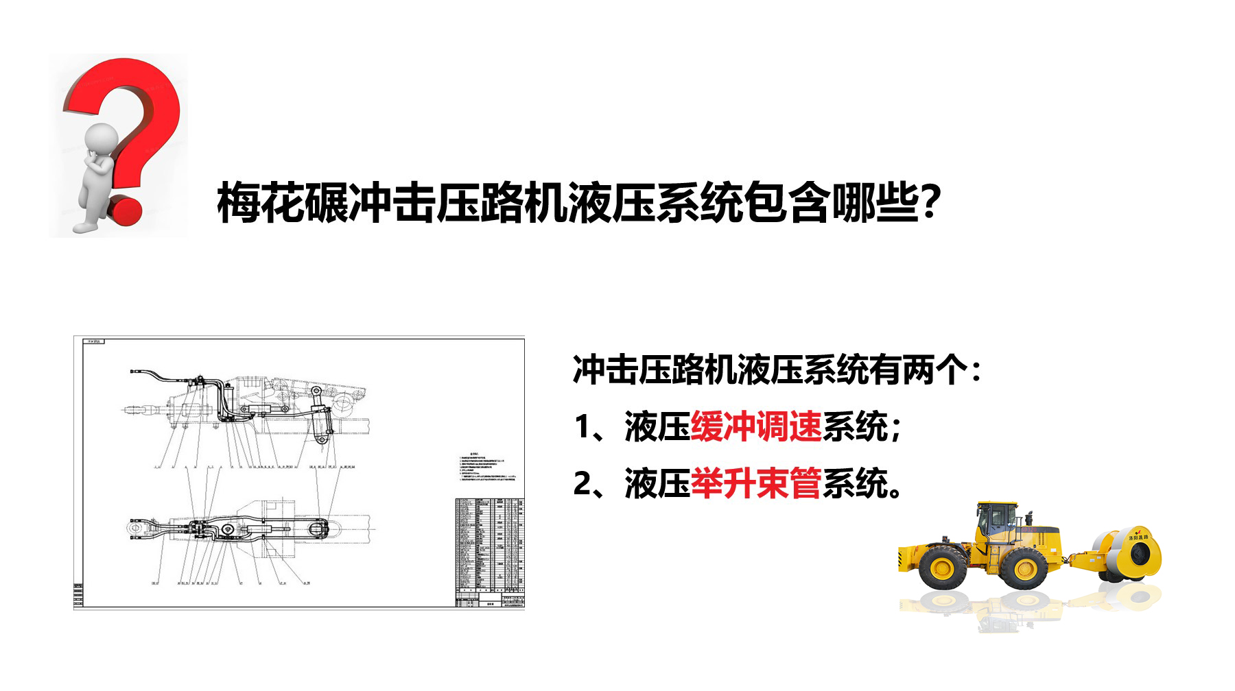 沖擊碾液壓系統(tǒng)有哪些？作用是什么？